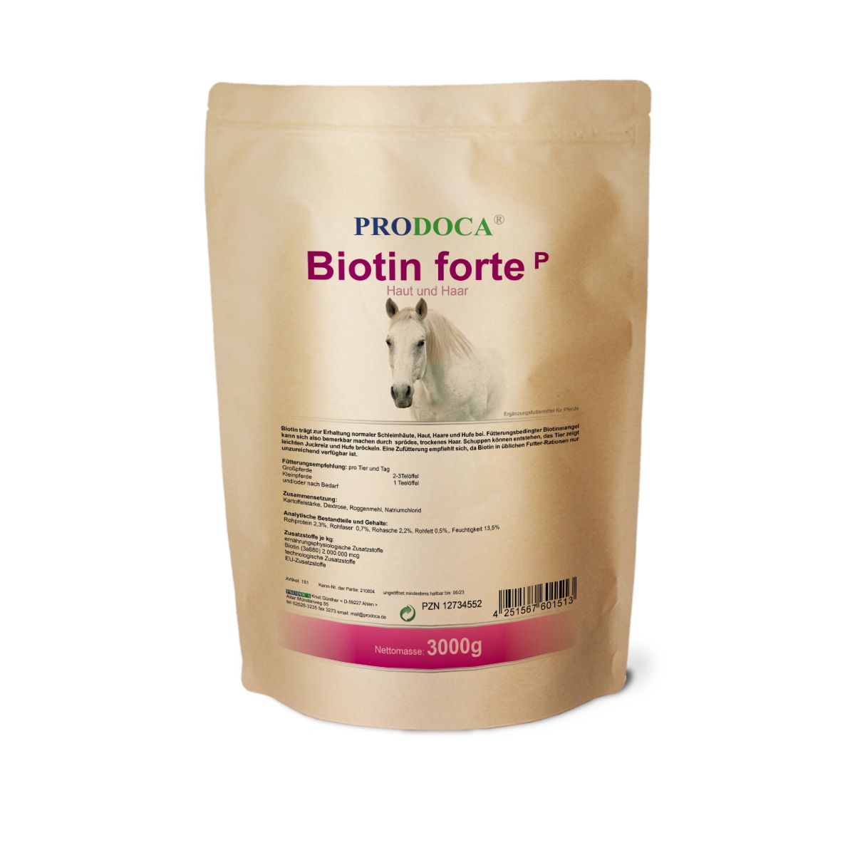 PRODOCA Biotin forte Pulver 3 KG