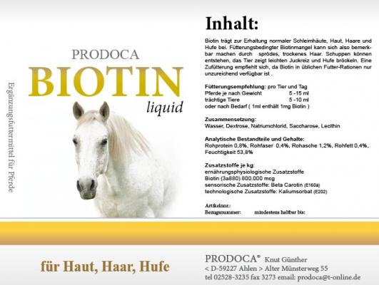 PRODOCA Biotin forte 1 Liter